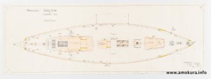 Deck plan - hand coloured (1939)