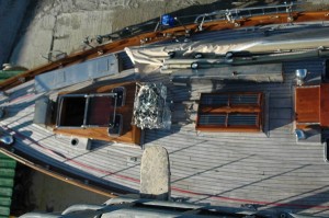 2012-13 Cockwells refit: on arrival – Amokura from above